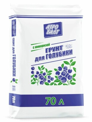 Грунт кислый Агробалт-В Голубика 5-20мм рН3,5-4,5 70 л