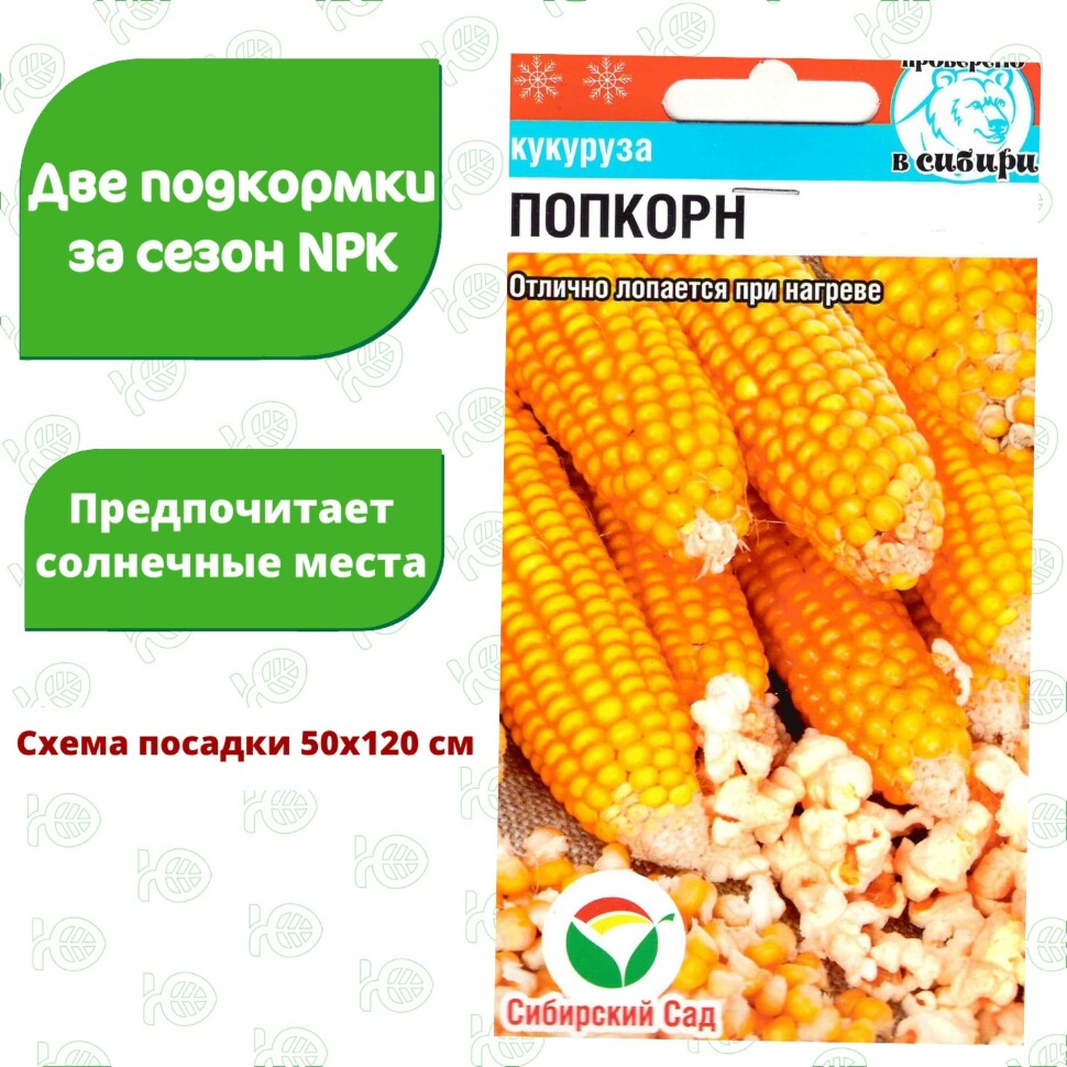 Кукуруза Попкорн [Сибирский сад] купить с доставкой