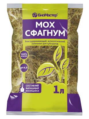 Мох сфагнум 1л (БиоМастер)(50шт)(1000шт) Мох сфагнум 1л (БиоМастер)(50шт)(1000шт)