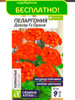 Пеларгония Дансер F2 Оранж + подарок [Семена алтая]