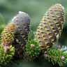 Шишки пихты сибирской
 (Abies sibirica)