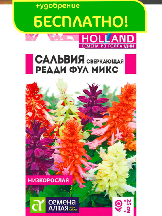 Сальвия Редди Фулл микс сверкающая [Семена алтая] купить с доставкой