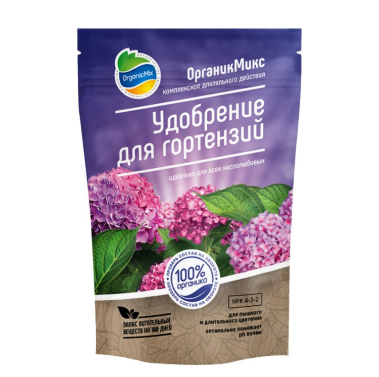 Удобрение для Гортензий 800г [ОрганикМикс] купить с доставкой