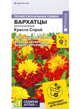 Бархатцы Креста Спрай махровые [Семена алтая]