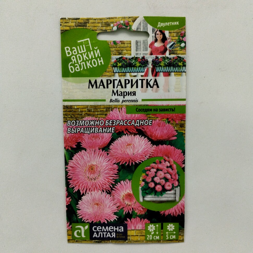 Маргаритка Мария [Семена алтая] купить с доставкой